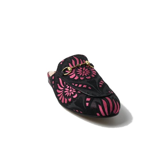 Gucci Fabric Slippers Pink Black - Picture 1 of 4
